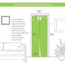 Limited Special Offer COLORSPRING 3D Door Sticker Wallpaper, Door Murals Decals Peel And Stick, Removable Self-Adhesive Wall Mural Covers Decorative (MT-8187) - Dm-033 - Xem 3