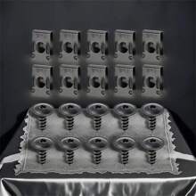 20 Piezas/40 Piezas Juego de tornillos roscadores automáticos en forma de U para metal, accesorios de ajuste para coche y motocicleta