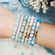 1 盒海洋主题串珠工艺套装，夏季假日风格友谊手链制作套件，用于珠宝 DIY 的粘土珠子，项链耳环，工艺礼品 - 彩色 - 查看 7