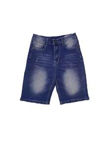 Men's Washed Casual Stretch Denim Jeans - Dark Wash - View 4