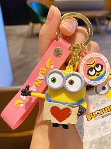 Minions Authentische Comic-Minions Schlüsselanhänger Anhänger, kreative Paar Auto Taschen, Figuren, Schlüsselanhänger, Anhänger und kleine Geschenke für Zimmer Dekoration, Schlafzimmer Dekoration, Heim Dekoration, Wand Dekoration, Schul Dekoration, Schul Überraschungen, Studenten Wohnheim Dekoration, Schulanfang