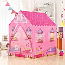 Carpa de juego Casa Rosa, Carpa de Casita Pequeña, Carpa Casa de Juego Rosa para Juegos de Roles, Apta para Interiores y Exteriores, Adecuada para Niñas y Niños, Mejor Regalo