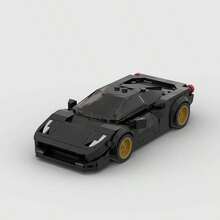 MIKEMENG Juguete de bloques de construcción de camión negro/rojo/blanco, kit de construcción de juguete MOC Modelo de carro, juguete de construcción de tecnología e ingeniería, juguete automotriz para niños y adultos, mejor regalo de coleccionista para Halloween, Navidad y cumpleaños - modelo - Ver 6