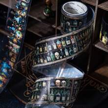 have a good day 1 Roll 78.74inch(200cm) Vintage Style Witch's Potion Bottle Series Stickers On Roll Cutting Decor Collage Card Material Aesthetics Scrapbooking DIY Sketchbook Personalized Hand Account PET Tape Office & School Supplies,School Supplies,Back To School