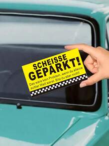 50 Stücke "Du bist schlecht beim Parken" lustige, beleidigende, nicht-klebende Visitenkarten für schlechte Parkplätze, zum Lernen Parken, Schulmaterial, Schulanfang