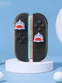2 pièces Coiffes de joystick en forme de crâne pour manette NS2 Joy-Con, capuchons de pouce en silicone compatibles avec la console Switch NS2 et les accessoires de manette de jeu, modèles patte/requin/fleur/nuage/panda, plusieurs options