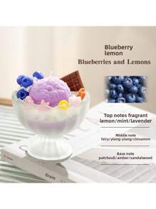1pc 450g Summer Fruit Ice Cream Creative Exquisite Shape Yogurt Cup Soy Wax Birthday Gift Souvenir Aromatherapy Candle