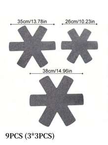 12 paquetes de protectores de fieltro antiadherente y resistente a los arañazos hechos de poliestireno para ollas y sartenes, accesorios de protección para utensilios de cocina