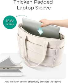 Women's Handbag, Lightweight Puffy Handbag, With Compartments, Quilted Shoulder Bag Handbag, Suitable For Travel And Work - Light Grey - View 12