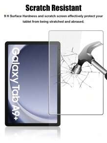 2pcs Ultra Clear, Anti-Scratch, Full Screen Coverage, Strong Anti-Fingerprint, Sensitive And Shatterproof, Tempered Glass Screen Protector Compatible With Samsung Tablet Gift For Birthday, Family, Friends Pad Screen Protector, Pad Accessories