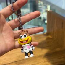 SPONGEBOB 6 piezas Lindo muñeco llavero del personaje animado Bob Esponja, colgante de mochila, regalo perfecto para parejas o fiestas (estilo aleatorio)
