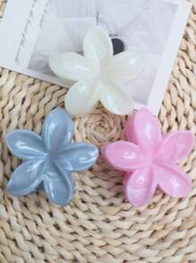 3 pièces Pince à cheveux fleur acrylique grande taille dégradée pour femme, simple et élégante, élégante pour les coiffures chignon à l'arrière de la tête, convient pour les coiffures à demi-hauteur, pinces à cheveux en forme de fleur décoratives, parfait pour les tenues de voyage et de vacances, accessoires pour les sorties quotidiennes. Pinces à cheveux Clips à cheveux Pince à mâchoire Pinces à cheveux Pince à cheveux Pince à cheveux