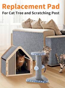 Cat Scratch Couch Furniture Protector, Cat Scratching Mat, Cat Scratch Pad, Cat Scratching Post, Cuttable Cat Scratcher, Adhesive Cat Scratch Pad Deterrent For Furniture, DIY Climbing Cat Scratcher Couch Protector From Cat Claws Scratching For Indoor, Cat Wall Scratcher