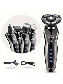 MIGUAN 1 Pc Electric Razor | Men's USB Rechargeable, Portable Shaver With Nose Hair Trimmer , Stainless Steel Blades For Smooth Shaving, Ergonomic Design, Fast Charging, Long-Lasting Battery, Easy To Clean - Multicolor - View 13