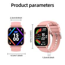 LIFEBEE 智能手表带通话功能，1.83 英寸高清触摸屏智能手表，男女通用，带计步器的健身追踪器，运动模式活动追踪器 - 粉色 - 查看 8