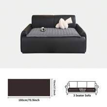 1pc Minimalist Solid Color Plaid Striped Design Sofa Slipcover, Comfortable For Sitting Or Lounging, Suitable For 2-Seater, 3-Seater, 4-Seater And Modular Sofas, All Season Use Chair Office Chair Chair Cushion Cushion Seat Cushion