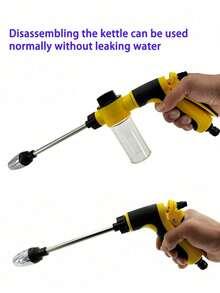 8pcs/Set High Pressure Expandable Magic Flexible Water Hose Kit, Adjustable Spray Gun Car Washing Garden Tools, Universal For EU & US - Lake Blue Gray - View 10