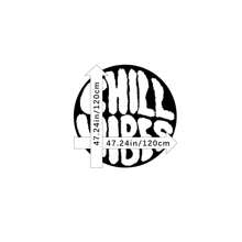 1pc Black & White "Chill Vibes" Letter Print Round Rug, Fine Yarn Faux Wool Texture, Rubber Non-Slip Backing, Suitable For Indoor, Bedroom, Bedside, Living Room, Office Decor, Soft & Comfortable, Fashionable Home Decor, Exquisite Gift, Holiday Decoration, Machine Washable