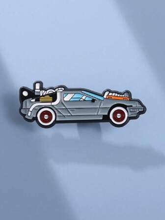1pc Cartoon Racing Car Design Metal Lapel Pin, Creative & Individualized Fun Accessory & Badge, Fashion Simple Pin Brooch
