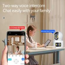Telecamera di sicurezza senza fili con lampadina ad alta definizione 1080P, vista panoramica a 360 gradi, supporto WiFi, audio bidirezionale, visione notturna, rilevamento del movimento, controllo tramite app - non impermeabile, monitoraggio degli animali domestici, telecamera per la casa