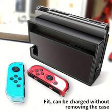 All-In-One 3-In-1 Split Design Protective Case Compatible With Nintendo Switch 2 2025/ Switch OLED / Swtich , Shockproof Dockable Cover With Ergonomic Grip, Transparent Fashion Sleeve - Transparent - View 4