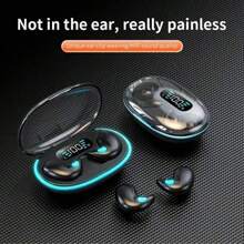 X55 Mini Earphone Wireless Earphone Headphones Noise Reduction Sport Game Sleep Bluetooth Earbuds HIFI Stereo Music Headset Wireless Bluetooth Headphones Waterproof Noise-Proof LED Earbuds With Mic Wireless Headset Bluetooth Earphones