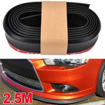 Universal Car Lip Skirt Protector Rubber Splitter Front Bumper Spoiler Side