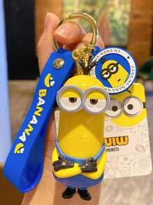 Minions Authentische Comic-Minions Schlüsselanhänger Anhänger, kreative Paar Auto Taschen, Figuren, Schlüsselanhänger, Anhänger und kleine Geschenke für Zimmer Dekoration, Schlafzimmer Dekoration, Heim Dekoration, Wand Dekoration, Schul Dekoration, Schul Überraschungen, Studenten Wohnheim Dekoration, Schulanfang