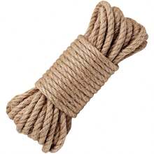 6mm/8mm/10mm 10M Natural Retro Jute Rope DIY Home Thick Twine String Crafts Jute Cord Ribbon Wedding Pet Cat Scratcher Tools Bundling Gardening Party Decor (No Cylinder) - Multicolor - View 8