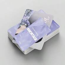 1 pieza / 55 piezas Miniálbum KPOP JISOO AMORTAGE Póster de alta calidad Tarjetas LOMO, impresión a doble cara, regalo perfecto para fans y familia, mercancía de fan | Portada con tipografía estilizada | Tarjeta duradera