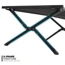 Pat pliabil pentru camping în aer liber pentru adulți, șezlong de grădină, leagăn, cu geantă de transport, capacitate mare de încărcare, pat pliabil portabil