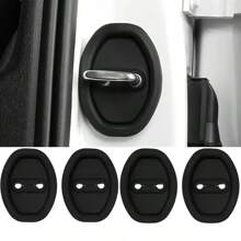 4 Pieces Of Silicone Car Door Lock Protection Sleeves, Rust Proof And Noise Reducing Interior Accessories, Suitable For All Car Models, Durable And Quiet Car Interior Accessories