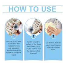 jakehoe 1/2 Set Of White Shoe Foam Cleaner, Deodorizing 100ML Foam Mousse Sneaker Upper, Clean And Wash-Free Whitening Cleaner, Suitable For LITTLE WHITE SHOES, A LEATHER BAG, CANVAS SHOE, Give Gifts To Friends (New And Old Models Are Randomly Sent)