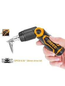 Set de Desarmadores 13 en 1 Mango de Trinquete - Negro - Ver 4