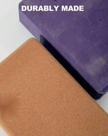Trideer Cork Yoga Blocks, 2 Pack Natural Cork Blocks, High Density With Non Slip Surface, Accessories And Yoga, Pilates, Stretching - 1 - View 6