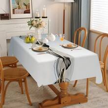 1 pieza Mantel de poliéster, diseño de patrón de pintura de nubes fluidas en color negro y dorado, mantel gris - perfecto para el hogar, la cocina, el restaurante, la fiesta, el festival, el regalo, la boda, la decoración de interiores y exteriores