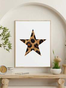 1 件猎豹印花房间装饰，豹纹印花墙面艺术美学，别致奢华的 Y2K 时尚海报，适用于家庭卧室公寓宿舍，无框