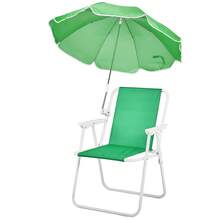 Folding Beach Chair With Umbrella For Adults, Outdoor Chairs, Folding Chairs, Lightweight Porable Camping Chair With 265lbs Capacity For Travel Picnic Concert & Outdoor Activities, Pink - màu xanh lá - Xem 8