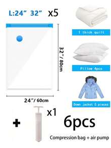 11-1 szt./zestaw letnich worków kompresyjnych próżniowych do podróży, organizery próżniowe do garderoby, wielofunkcyjne worki kompresyjne do ubrań, przezroczyste organizery podróżne do przechowywania, odpowiednie do płaszczy, kołder, prześcieradeł, koców, zimowych ubrań i nie tylko, codzienne artykuły gospodarstwa domowego, niezbędne rzeczy do przechowywania latem, pikniki i kemping, różne rozmiary, prezenty dla rodziców, żony, męża - Biały - Zobacz 12