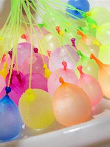 11 Peças Balões de Água de Látex Multicoloridos com Vedação Automática, Enchimento Rápido, Acompanha 1 Adaptador de Enchimento, Adequado para Festa, Jogos, Decoração