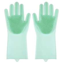 Pet Grooming Cleaning Gloves Dog Cat Bathing Shampoo Glove Scrubber Magic Dishwashing Cleanner Sponge Silicon Hair Removal Glove