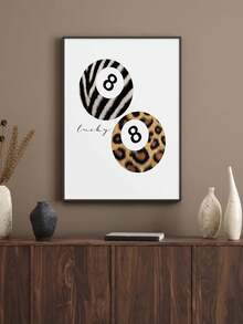 1 件猎豹印花房间装饰，豹纹印花墙面艺术美学，别致奢华的 Y2K 时尚海报，适用于家庭卧室公寓宿舍，无框