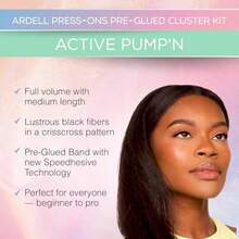 Ardell Active Press On DIY Lash Clusters False Eyelashes Cluster Lashes PreGlued Underlash Eyelash Extensions Pump'n 1pack -It Is Important For Beauties-It Is Important FOR Beauties - Black - View 2