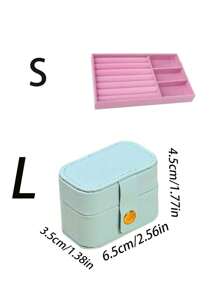1-Piece Portable Jewelry Box, Pu Simple Leather Jewelry Box, Ring Box, Women's Small Jewelry Box, Simple Home Jewelry Storage Box, Travel Storage Box, Exquisite Mini Travel Jewelry Storage Box, Earrings, Rings, Necklaces, Portable Back-To-School Essentials, Memorable Holiday Gifts, Easter Gifts, Bridesmaid Gifts, Summer Travel Essentials, Travel Accessories, Travel Essentials, Mini Display Storage Box, Cruise Essentials, Holiday Gifts