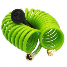 AUTOMAN EVA 25ft Expandable Garden Hose – 7-Pattern Nozzle, Anti-Kink, Auto Recoil, Lightweight & Durable