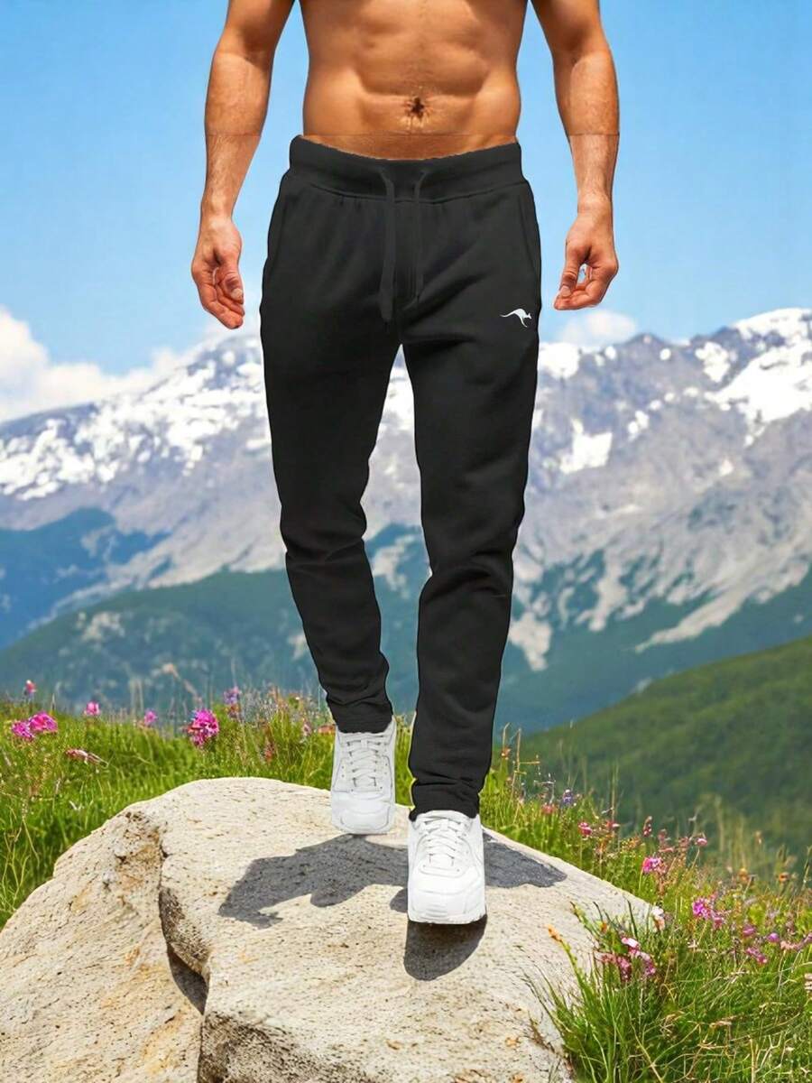 Men Sweatpants - Black - View 1