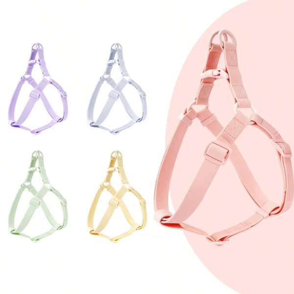 Fashionable Pet Harness Made Of Waterproof PVC Material, Quick Release, Suitable For Dogs Of Different Body Types