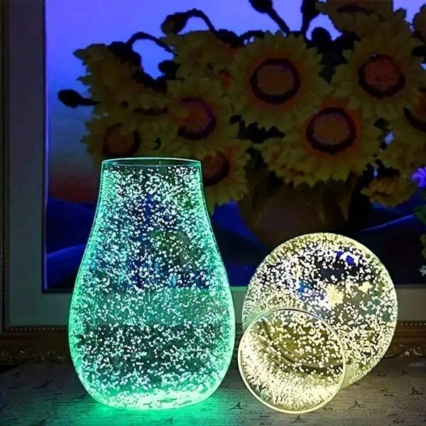 1 pieza de 1000 piedras que brillan en la oscuridad, para decoración de jardín, macetas, patios, piedras decorativas de plantas, jarrones interiores, acera