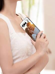 1pc Customized Picture Transparent Protective Phone Case For Pixel 9 Pro/9 Pro XL/9A/Pixel 8 Pro/7 Pro XL/6A Series Couples Phone Covers, Floral Pattern, Fashionable, Colorful, Match Phone Case, Contract Customize, Personalized, Unique, Ideal Custom Gift For Boyfriend