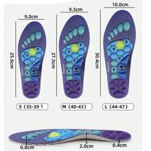 1 paire de semelles magnétiques de massage, insertions de chaussures souples, confortables, rembourrées et respirantes